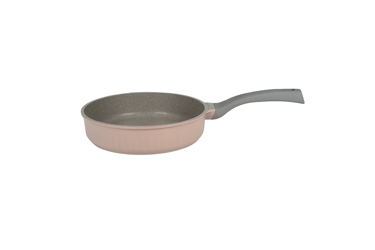 Сковорода 220мм с ручкой,  АП линия «Stella» (сappuccino)  0